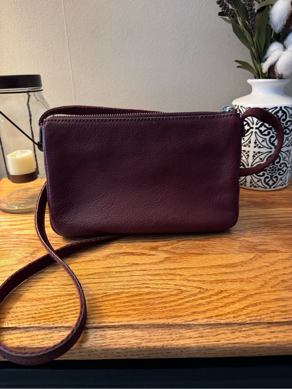 Fossil Women's Crossbody Bag - Burgundy - Picture 2 of 5
